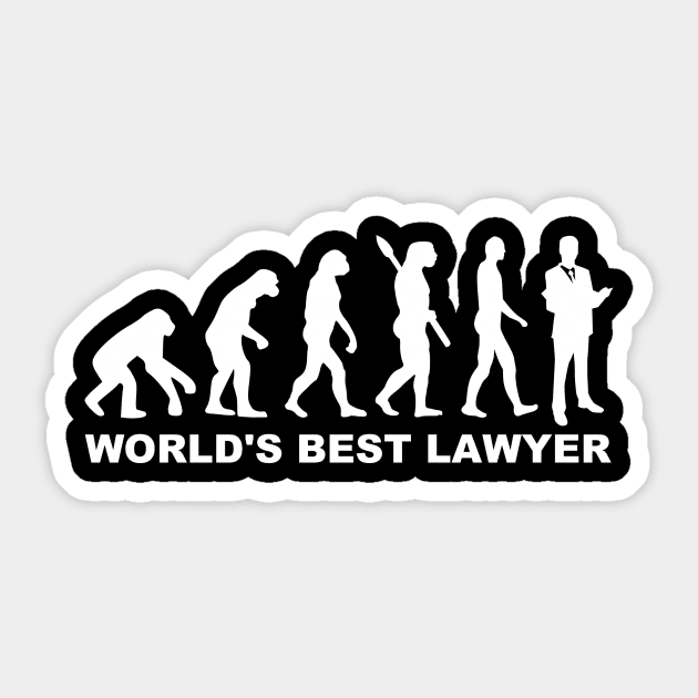 Lawyer evolution Sticker by Designzz